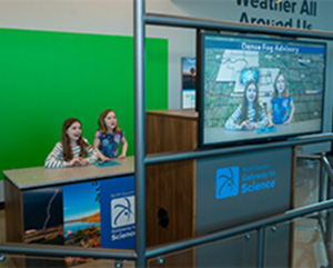 Two kids being a scientist