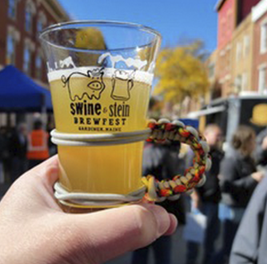 beer on downtown street 