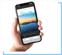 visit sarasota travel guide on smartphone