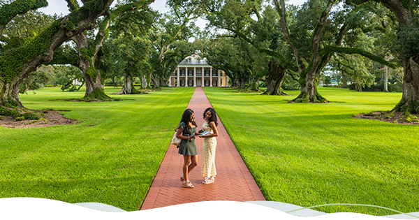 Two travelers explore the Louisiana Film Trail. 