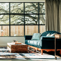Front lobby of hotel victorian style couch