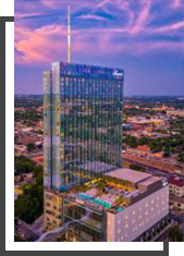 Exterior view of the Fairmont hotel in Austin, Texas