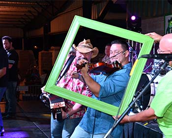 Musicians perform at Rayne Frog Fest.