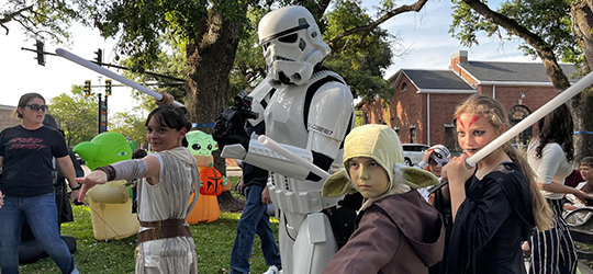 A festival in Houma highlights Star Wars attire.