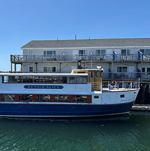Sail boat in Boothbay Harbor