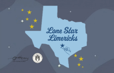 Promotional image for the Lone Star Limericks contest at O. Henry Museum
