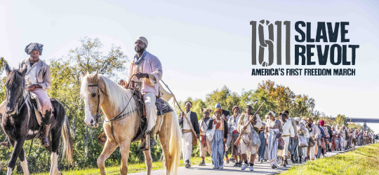 A group of dedicated to Black history marches in South Louisiana.