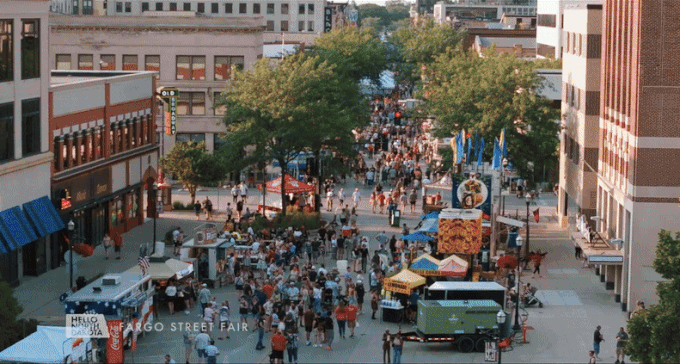 GIF of multiple events and festivals in North Dakota