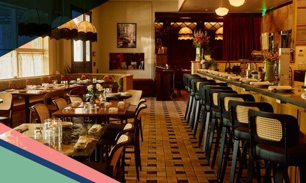 Bar and dining seating inside Siti, a Southeast Asian restaurant in East Austin