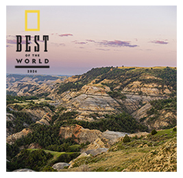 View of tree-covered rock formations and overlay text that reads: Best of the World 2026