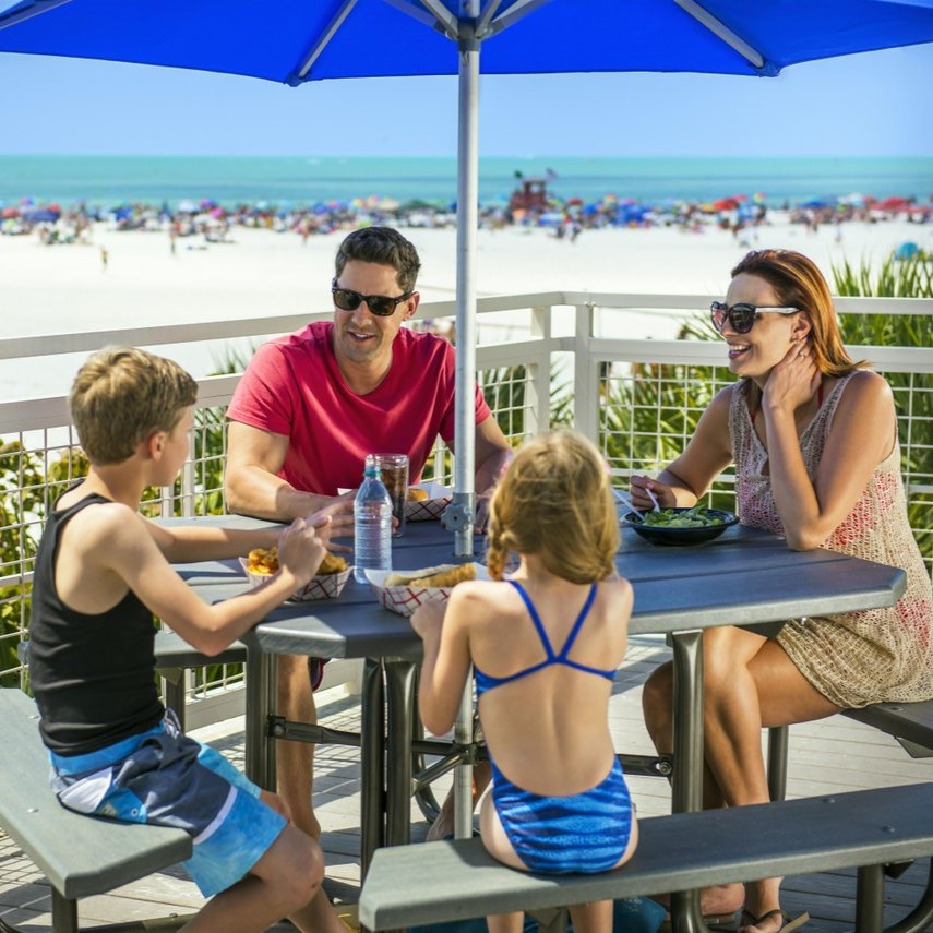 Siesta Beach public pavilion