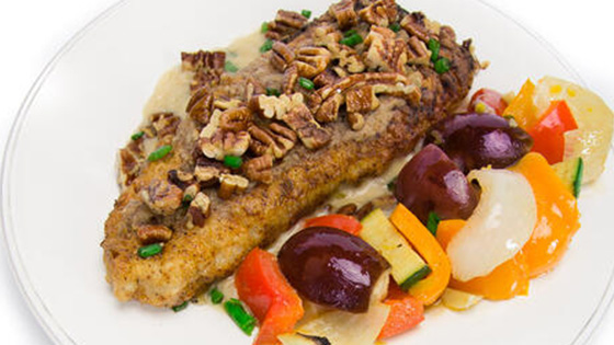 Trout with pecan butter