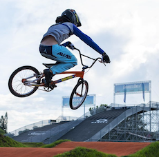 kids bmxing on sarasota bike track