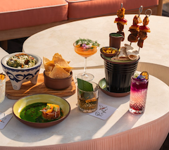 food and cocktails at the ritz carlton sarasota patio