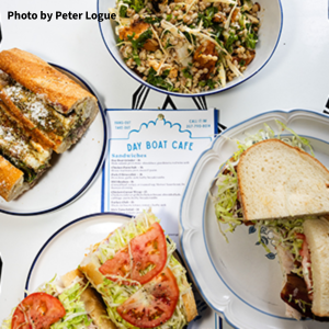A variety of sandwich dishes that Day Boat Cafe offer 